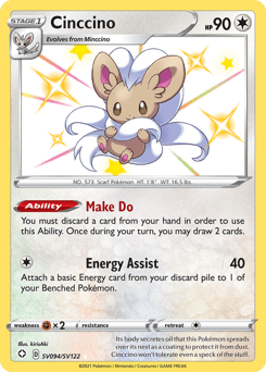 Cinccino Shining Fates Shiny Vault #SV094