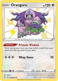 Oranguru Shining Fates Shiny Vault #SV098