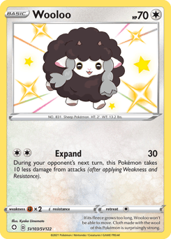 Wooloo Shining Fates Shiny Vault #SV103
