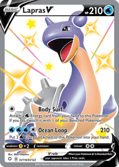 Lapras V Shining Fates Shiny Vault #SV110