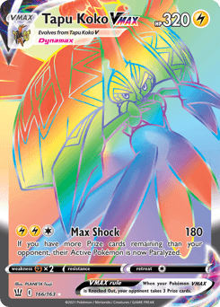 Tapu Koko VMAX Battle Styles #166
