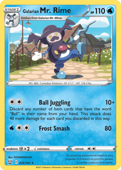 Galarian Mr. Rime Battle Styles #35