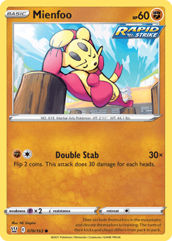 Mienfoo Battle Styles #76