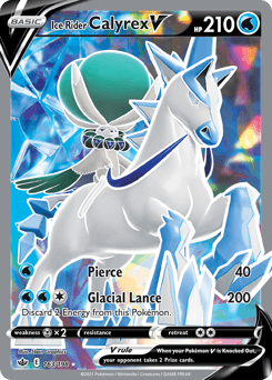 Ice Rider Calyrex V Chilling Reign #163