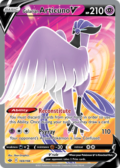 Galarian Articuno V Chilling Reign #169