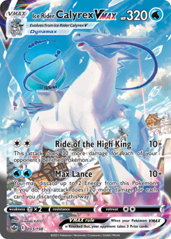 Ice Rider Calyrex VMAX Chilling Reign #203