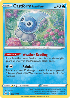 Castform Rainy Form Chilling Reign #33