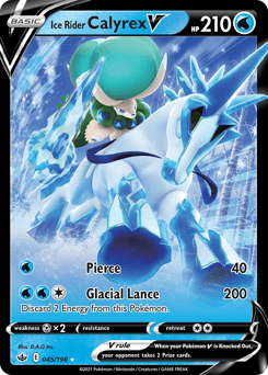 Ice Rider Calyrex V Chilling Reign #45
