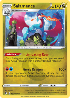 Salamence Evolving Skies #109