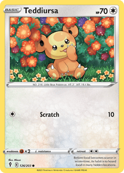 Teddiursa Evolving Skies #126