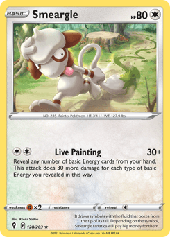 Smeargle Evolving Skies #128