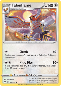 Talonflame Evolving Skies #140