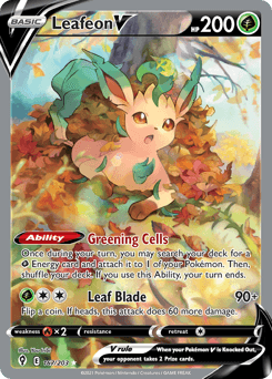 Leafeon V Evolving Skies #167
