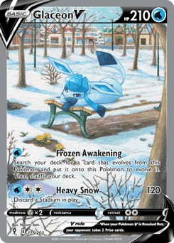 Glaceon V Evolving Skies #175