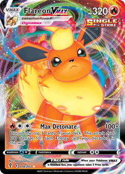 Flareon VMAX Evolving Skies #18