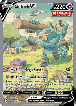 Golurk V Evolving Skies #182