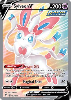 Sylveon V Evolving Skies #183