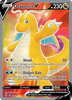 Dragonite V Evolving Skies #191