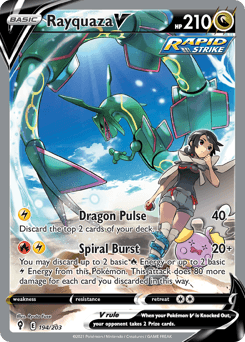 Rayquaza V Evolving Skies #194