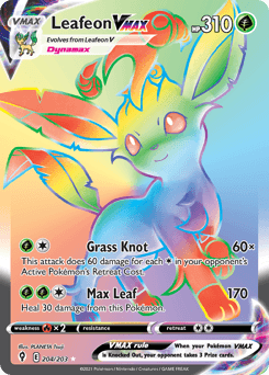 Leafeon VMAX Evolving Skies #204