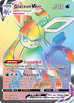 Glaceon VMAX Evolving Skies #208