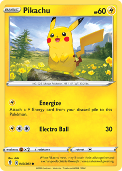 Pikachu Evolving Skies #49