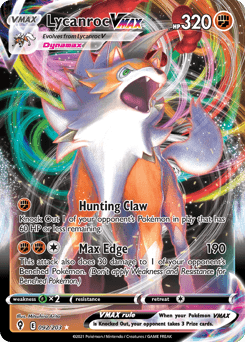 Lycanroc VMAX Evolving Skies #92
