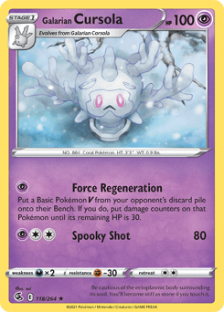 Galarian Cursola Fusion Strike #118