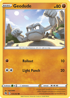 Geodude Fusion Strike #135