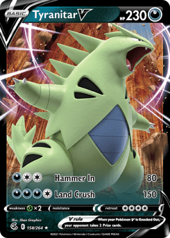 Tyranitar V Fusion Strike #158