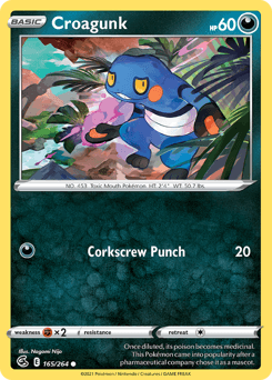 Croagunk Fusion Strike #165