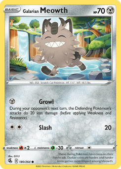 Galarian Meowth Fusion Strike #180
