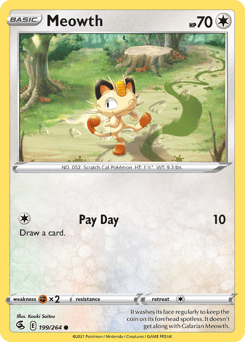 Meowth Fusion Strike #199