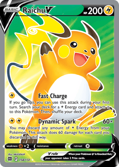 Raichu V Brilliant Stars #158