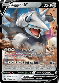 Aggron V Brilliant Stars #96