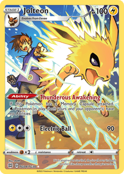Jolteon Brilliant Stars Trainer Gallery #TG04