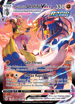 Rapid Strike Urshifu VMAX Brilliant Stars Trainer Gallery #TG21