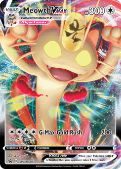 Meowth VMAX SWSH Black Star Promos #SWSH005
