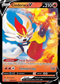 Cinderace V SWSH Black Star Promos #SWSH015