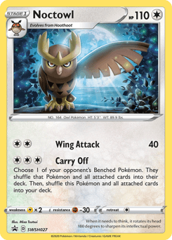 Noctowl SWSH Black Star Promos #SWSH027
