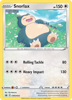 Snorlax SWSH Black Star Promos #SWSH032