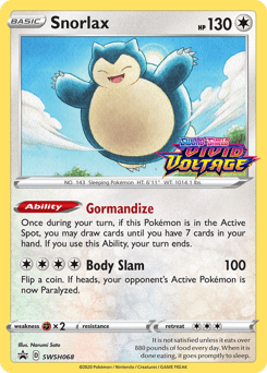 Snorlax SWSH Black Star Promos #SWSH068