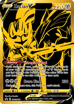 Zacian V SWSH Black Star Promos #SWSH076