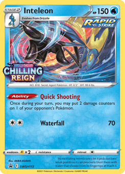 Inteleon SWSH Black Star Promos #SWSH113