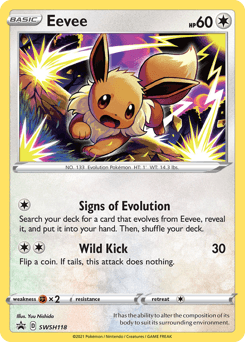 Eevee SWSH Black Star Promos #SWSH118