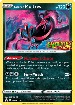 Galarian Moltres SWSH Black Star Promos #SWSH125
