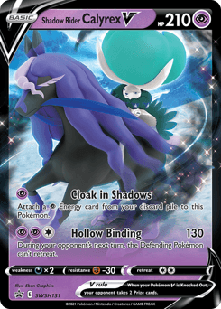 Shadow Rider Calyrex V SWSH Black Star Promos #SWSH131