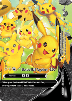 Pikachu V-UNION SWSH Black Star Promos #SWSH142