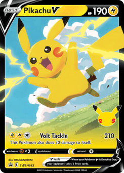 Pikachu V SWSH Black Star Promos #SWSH143