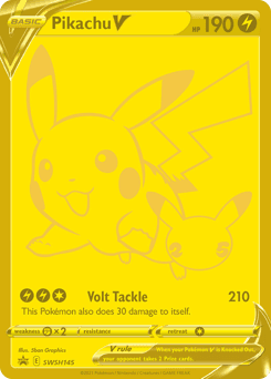Pikachu V SWSH Black Star Promos #SWSH145
